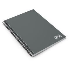 Dark Grey Spiral Notebook - Ruled Line