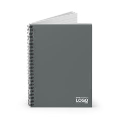 Dark Grey Spiral Notebook - Ruled Line
