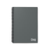 Dark Grey Spiral Notebook - Ruled Line