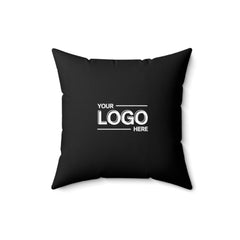 Spun Polyester Square Pillow (Black)