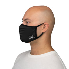 Simple Fitted Polyester Face Mask (Black)