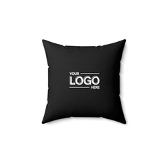 Spun Polyester Square Pillow (Black)