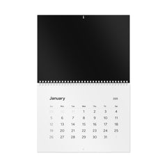 Minimalist 2025 Wall Calendar (Black)