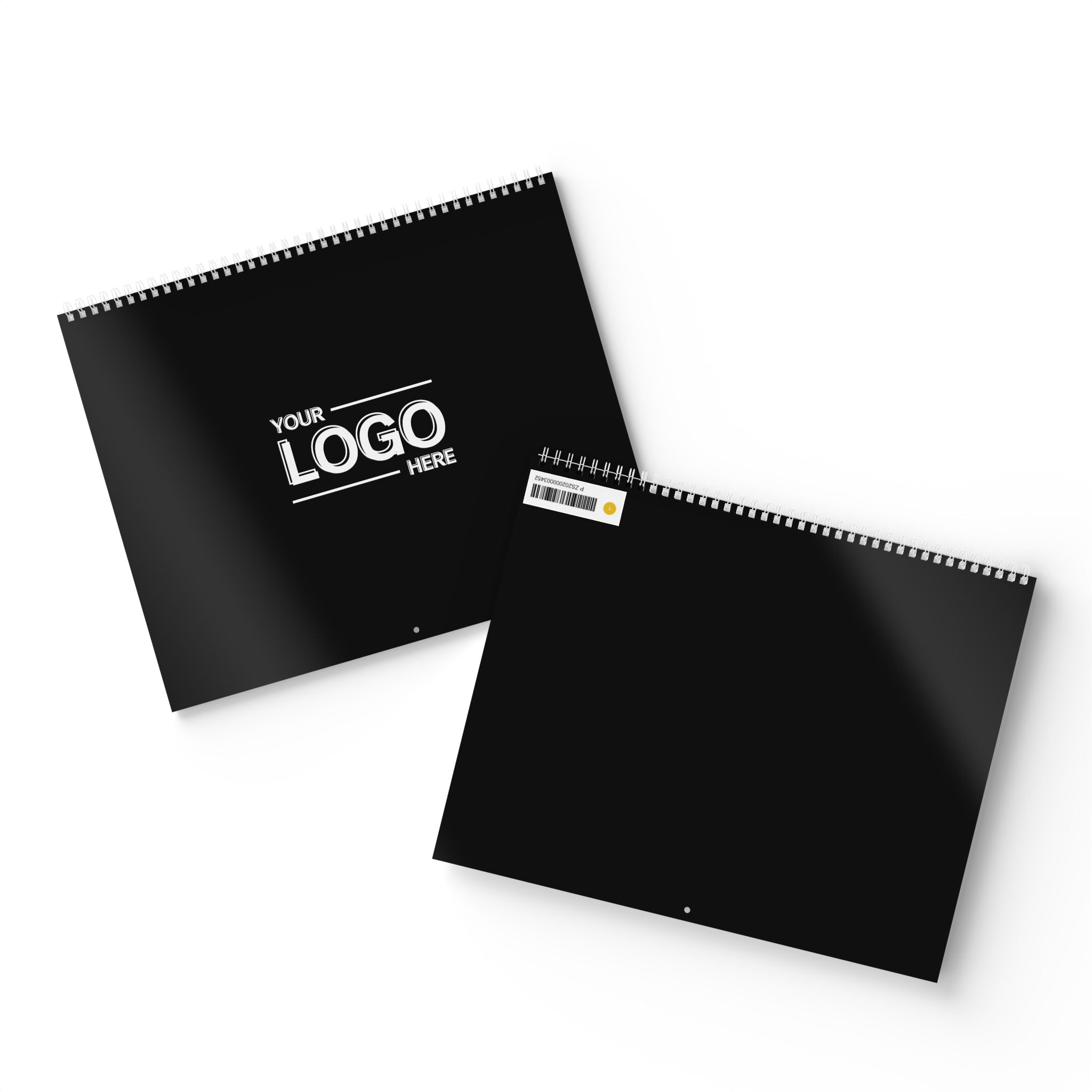 Minimalist 2025 Wall Calendar (Black)