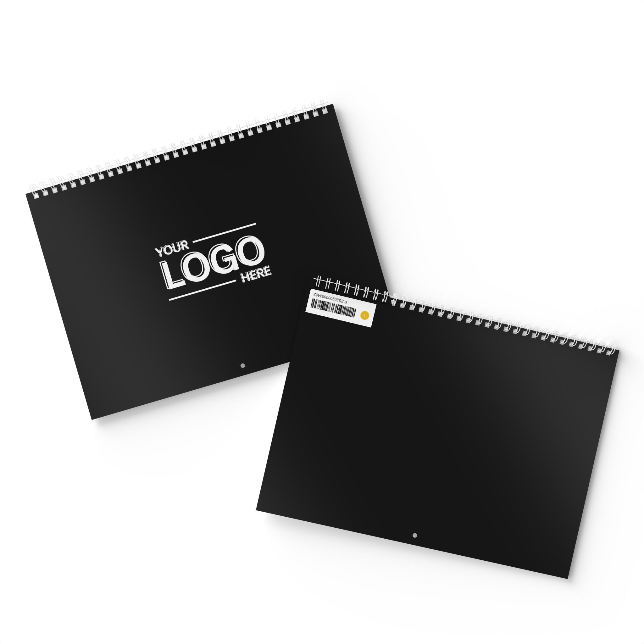 Minimalist 2025 Wall Calendar (Black)