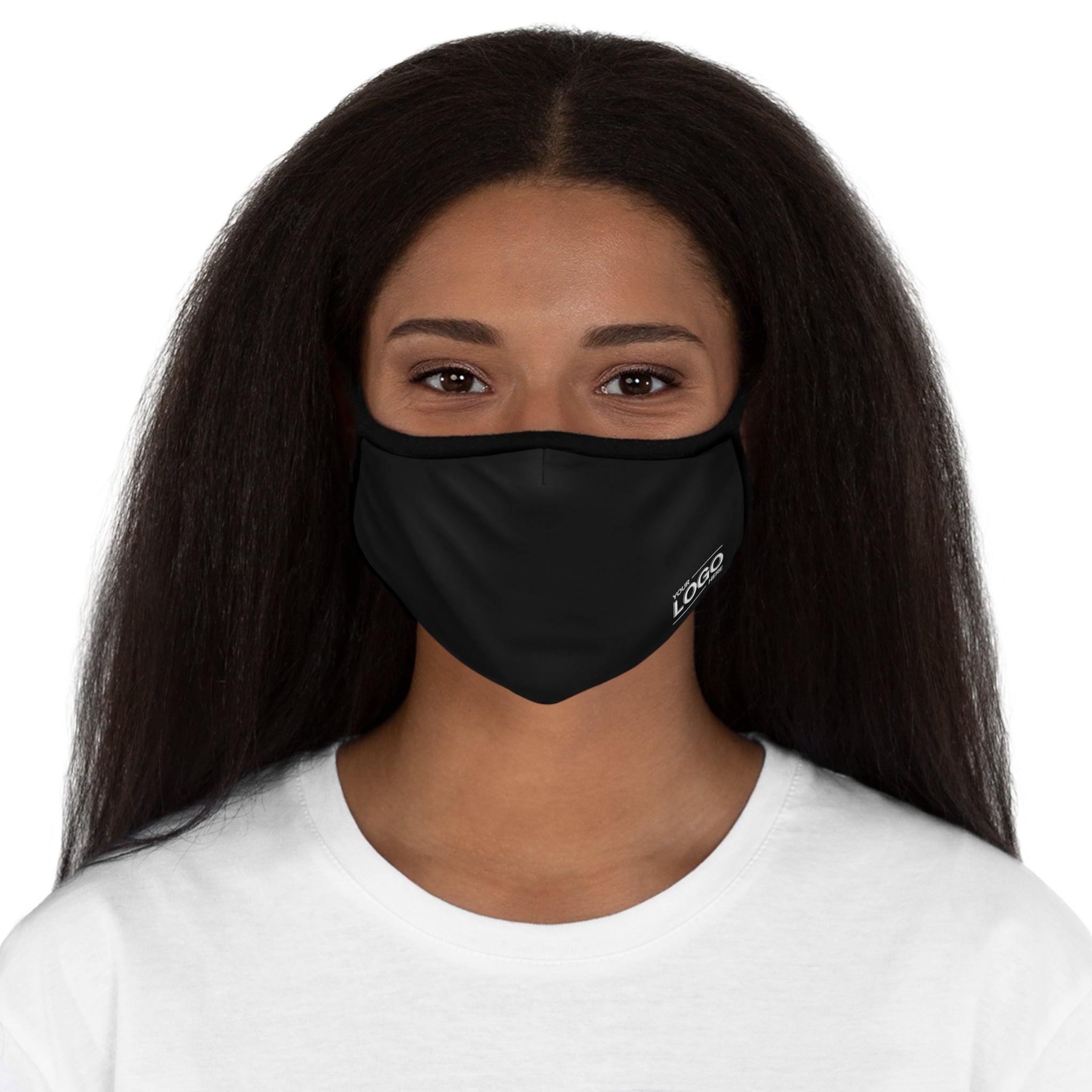 Simple Fitted Polyester Face Mask (Black)